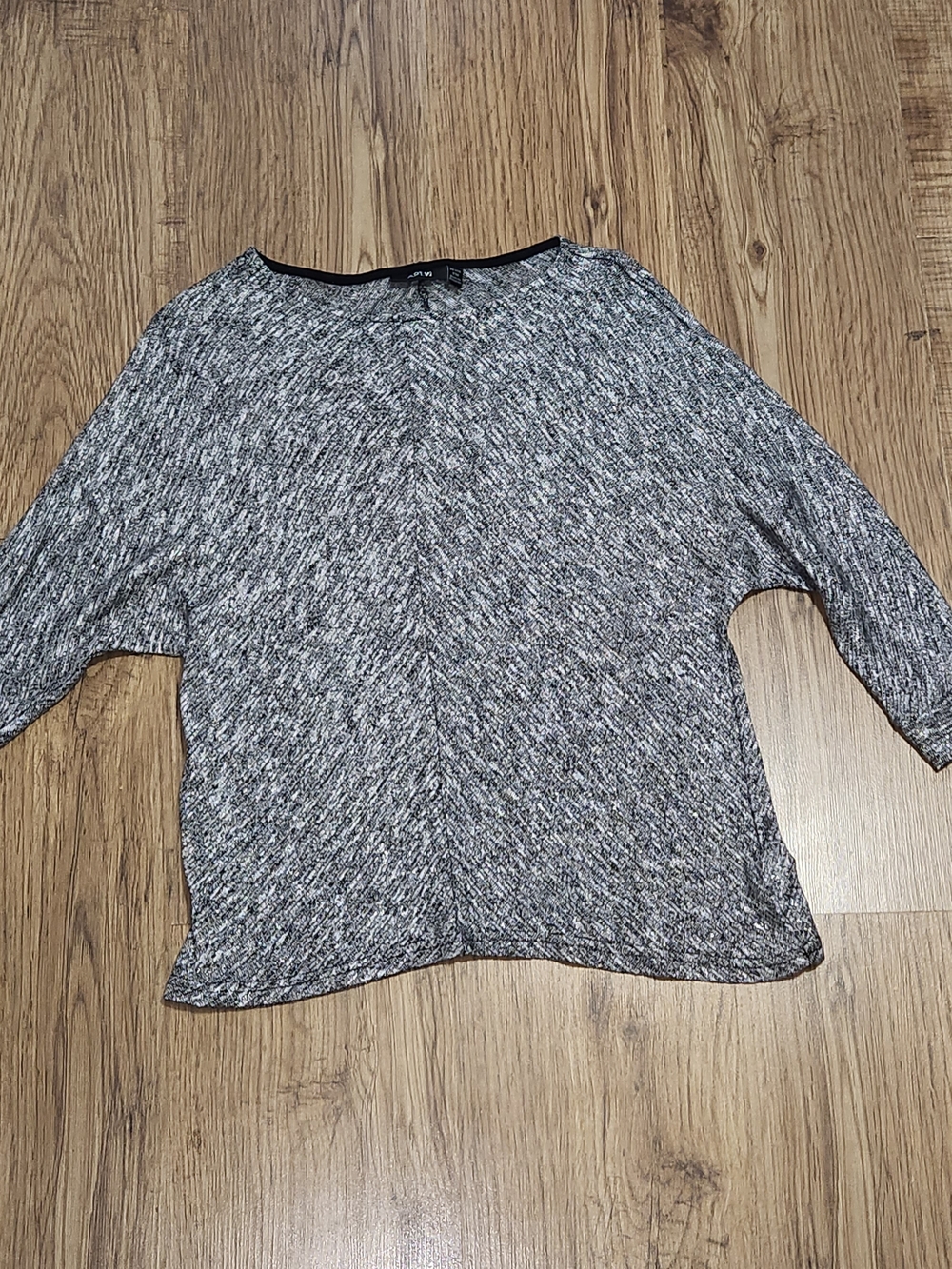 Apt. 9 Marled Gray Scoop Neck Knit Sweater